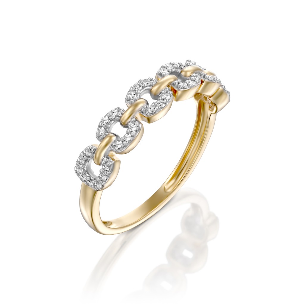 טבעת ברית עולמים זהב צהוב בעיצובה של סנדרה רינגלר לרשת אימפרס / צילום: יח"צ חו"ל